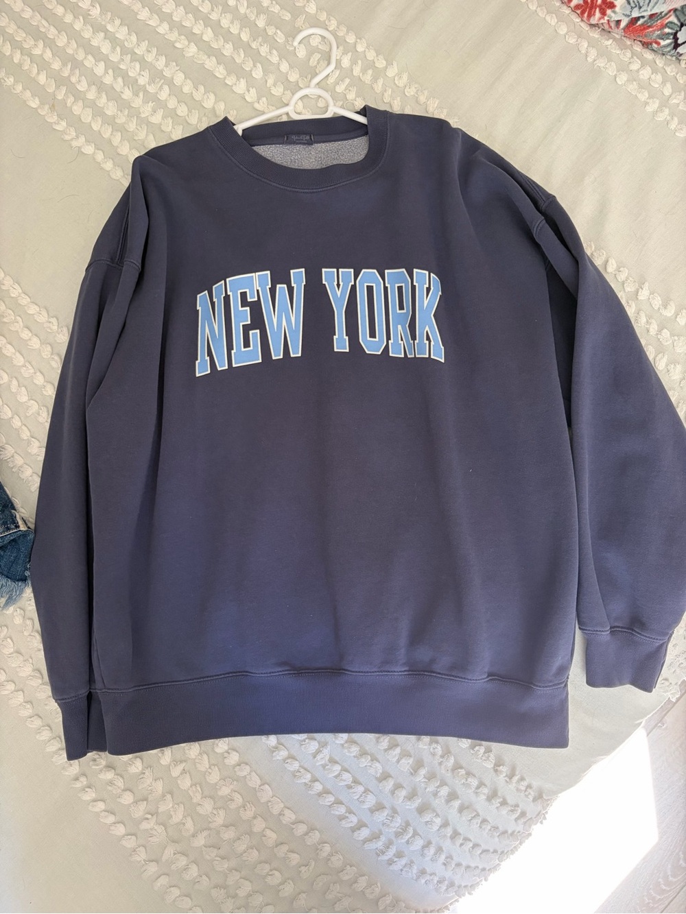 John Galt New York Navy Crewneck Sweatshirt
